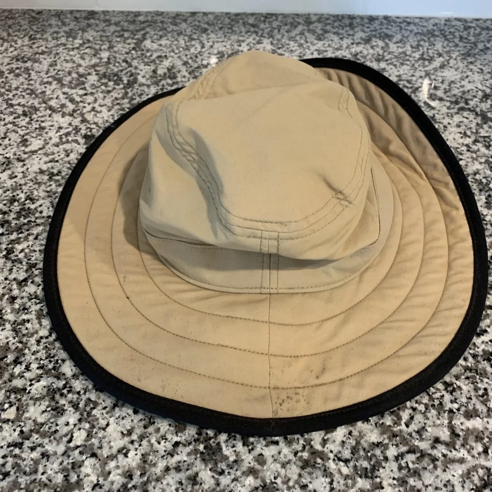 Titleist Hat Boonie Fitted Mens S/M Beige Wide Brim Sun Golf Nylon Summer